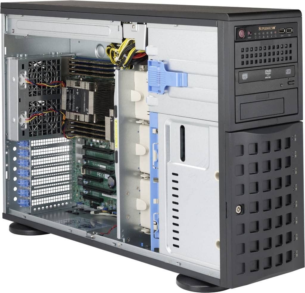 Supermicro 4U 8x3.5 /2.5  hot-swap SAS drive          2x920W