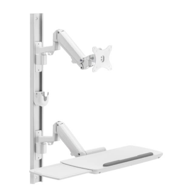 Statie de lucru medical de perete Blackmount MED02-2, display 17 -43”, max.12 kg