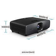 Videoproiector BenQ W2720i, 3840 x 2160 pixeli, 16:9, 2500 lm, DLP, 20000 h, Wi-Fi, Negru