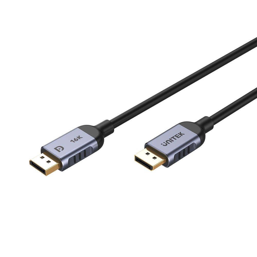 UNITEK C1628GY01-2M DisplayPort cable Black  Grey