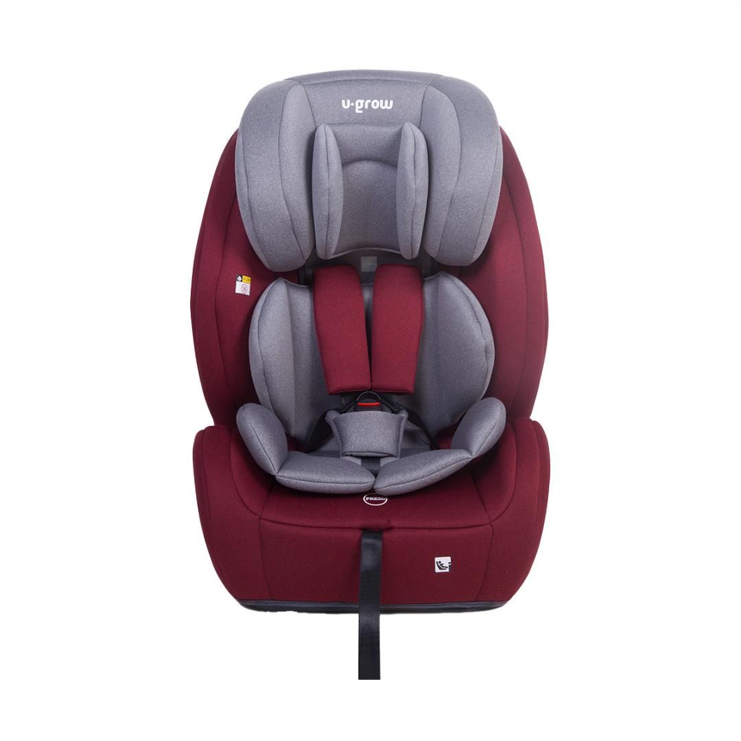 Scaun auto 76-150CM(15M-12Y), R129, isofix si top tether, rosu, U-Grow