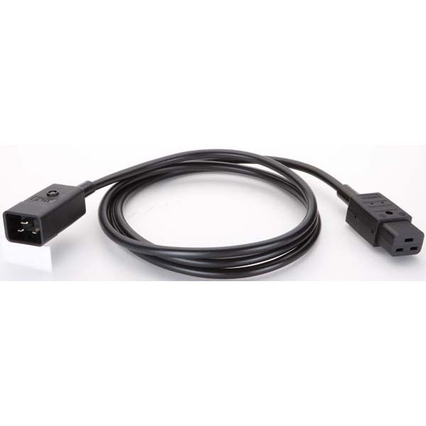 Cablu Adaptor IEC C19 - IEC C20, 2m, Negru