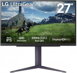 Monitor 27 inch LG 27GS85Q-B 2560 x 1440, 180 Hz (200 Hz OC)