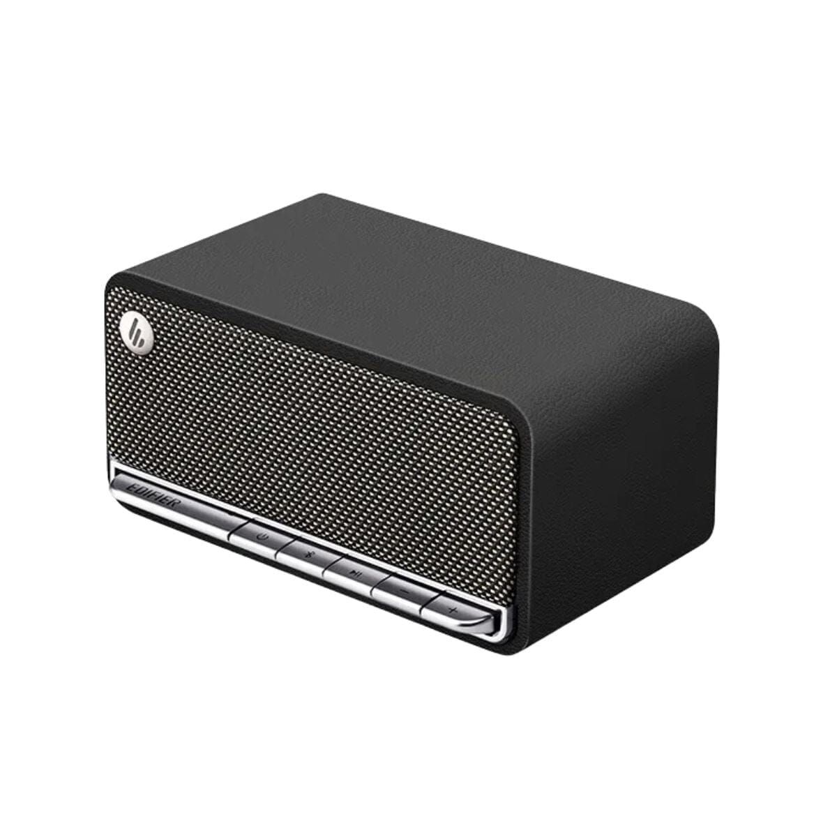 BOXE EDIFIER portabile bluetooth,RMS: 20W (10W+10W), BT 5.0, AUX, microSD, USB, built-in Li-ion pana la 10h (2600mAh),retro design (vintage radio 1960s),MDF,black,  MP230-BK   (timbru verde 0.80 lei)