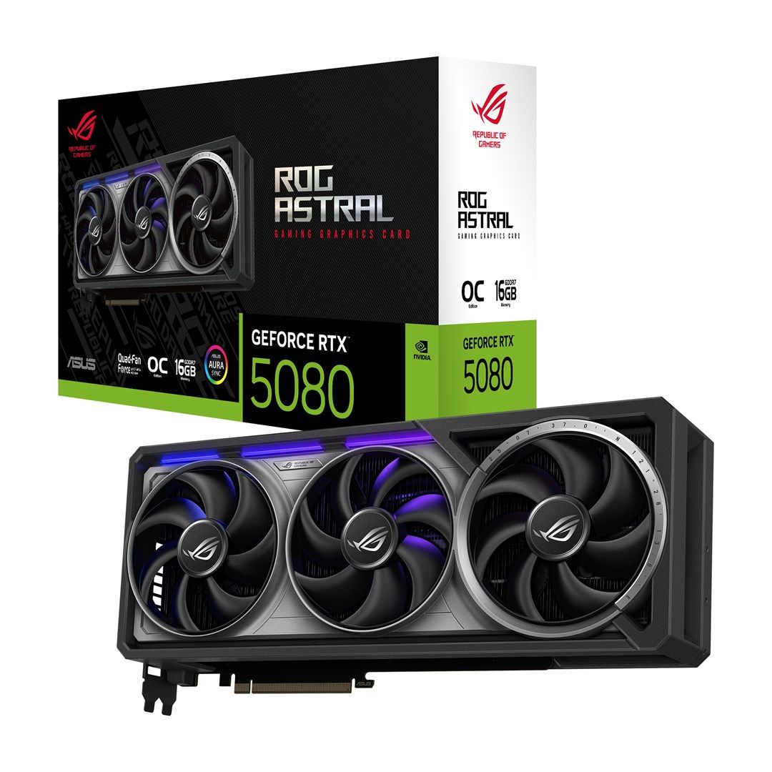 Placa video ASUS GeForce RTX 5080 ROG Astral OC 16 GB GDDR7 256 bit