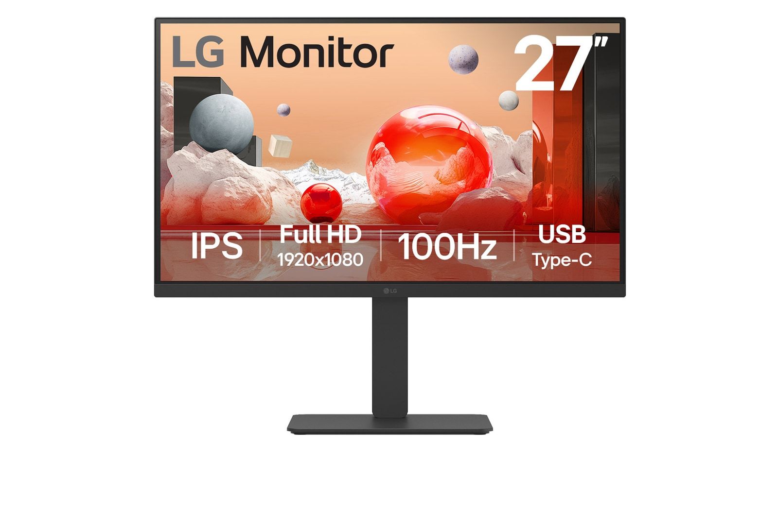 Monitor 27 inch LG 27BA650-B.AEU 1920 x 1080 pixeli, 100 Hz