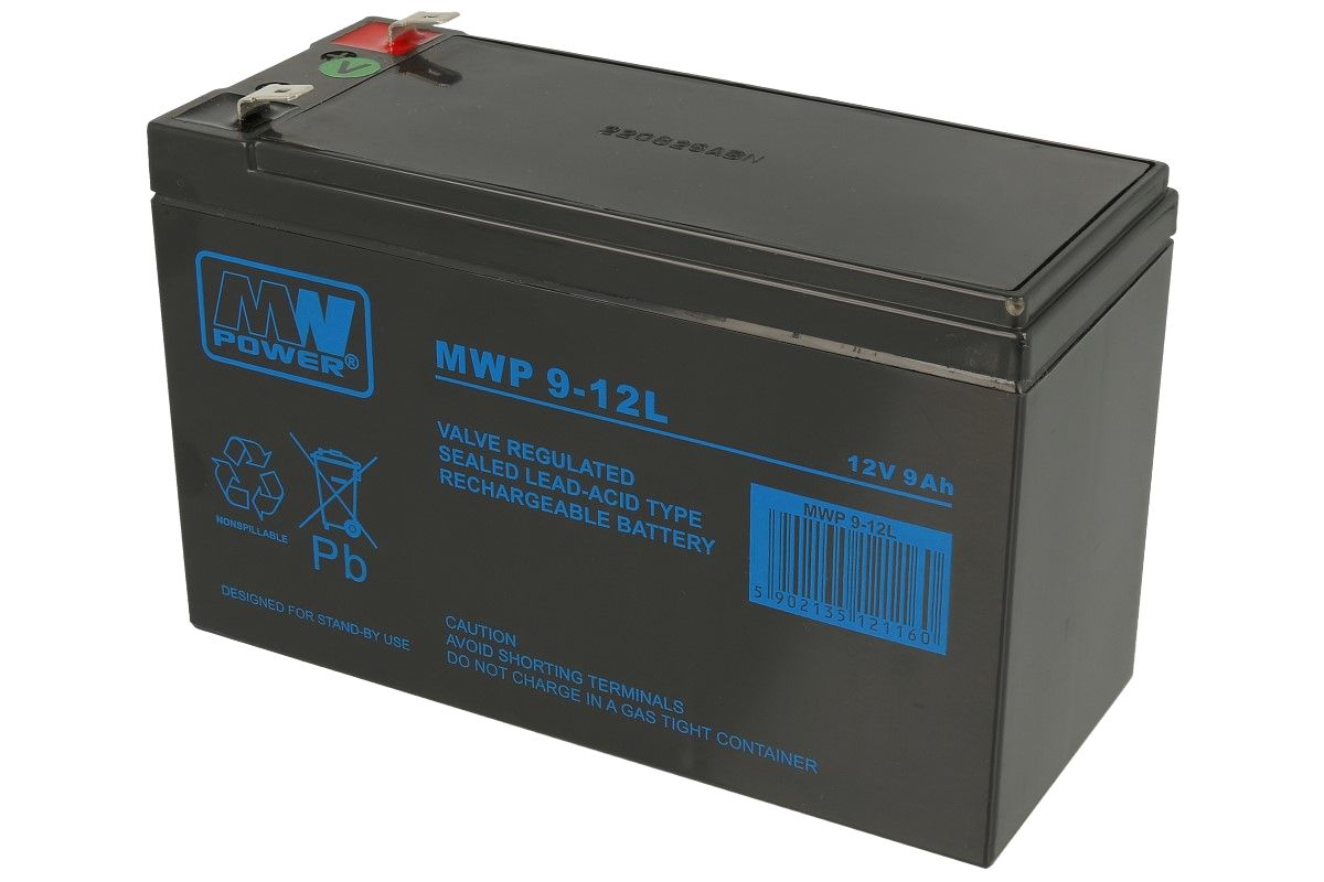 AGM battery MWP 9-12L 12V9Ah T2