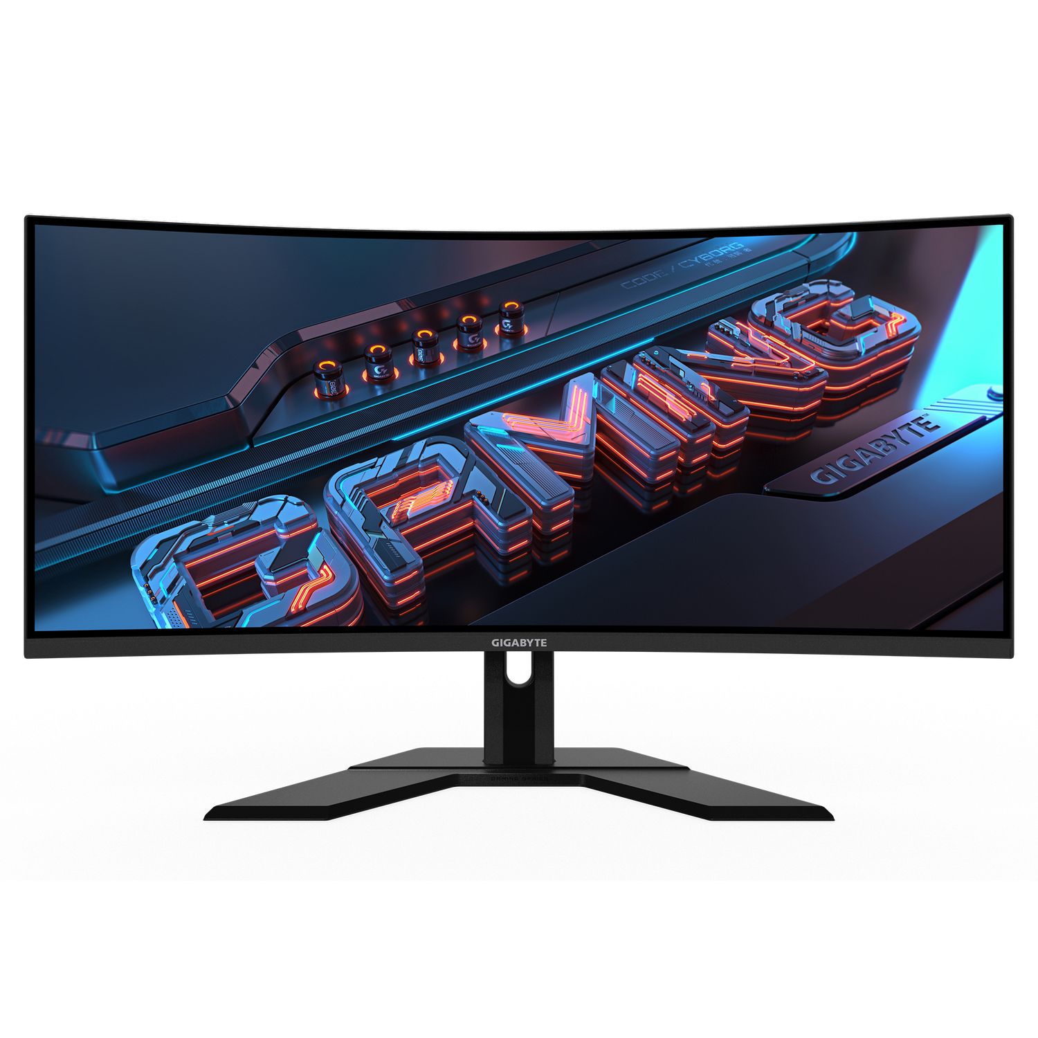 Gigabyte G34WQCP, 34 , VA, UHD, 3440 x 1440, 180Hz , HDMI, Display Port, Curbat, Boxe, 1ms, Negru