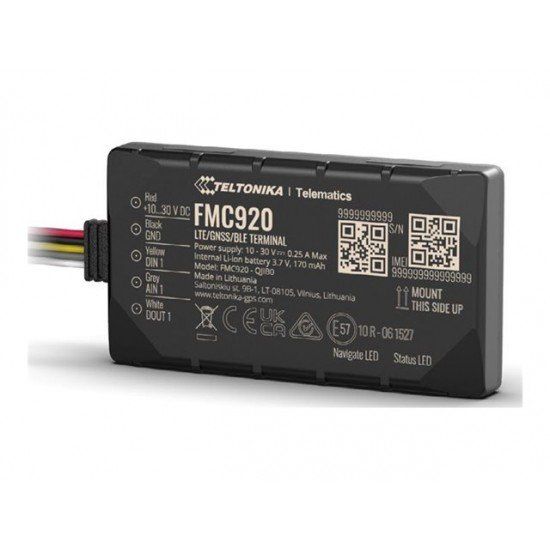 Teltonika FMC920 GPS Tracker LTE Cat 1/GSM/GPRS/GNSS/BT