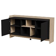 Cama PORTO 2D chest of drawers 150x38x77 oak/black