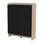 Cama PORTO chest of drawers 100x38x130 oak/black