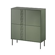 Cama 4D chest of drawers TRESSE 100x40x110 matte green