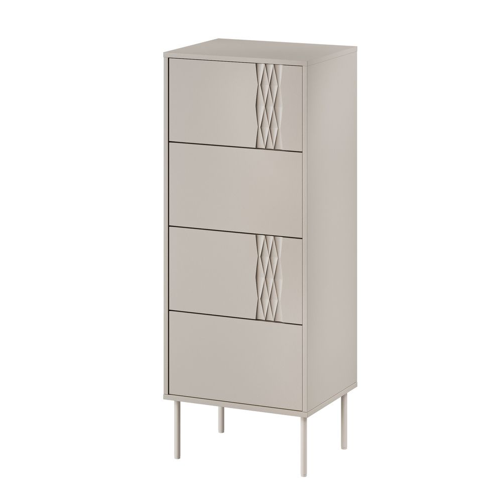 Cama 4S TRESSE chest of drawers 50x40x125 cashmere matt