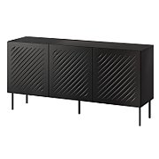 SIENA chest of drawers 150.5x40x75 matte black
