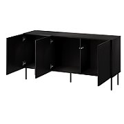 SIENA chest of drawers 150.5x40x75 matte black