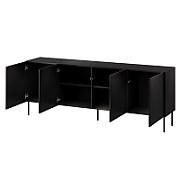 SIENA chest of drawers 200x40x75 matte black