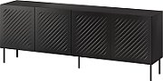 SIENA chest of drawers 200x40x75 matte black