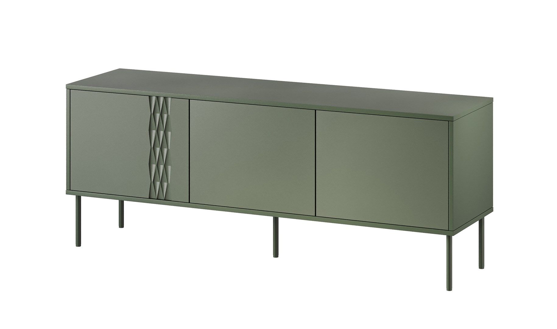 Cama RTV 3D TRESSE cabinet 150x40x55 matte green