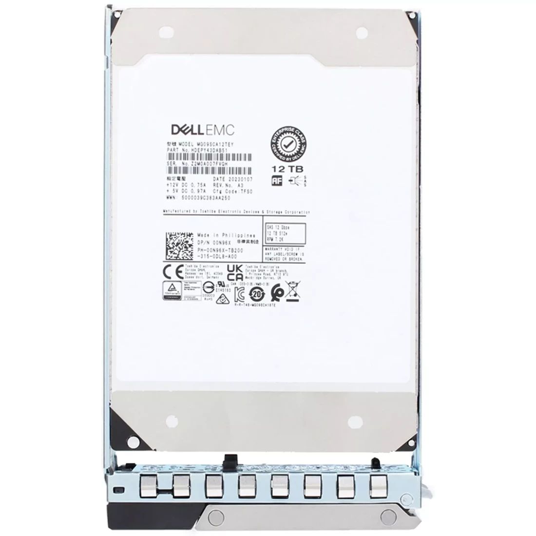 12TB Hard Drive SAS 12Gbps 7.2K 512e 3.5