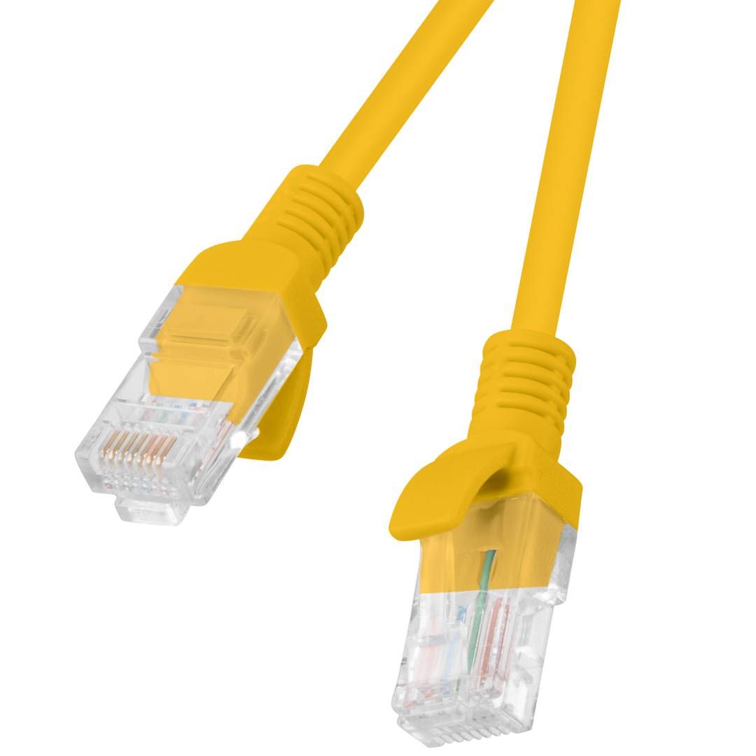 Lanberg PATCHCORD KAT.5E UTP 1M POMARAŃCZOWY FLUKE PASSED LANBERG 10-PACK