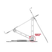 UNITEK LAPTOP STAND ADJUSTABLE 360° ROTATING BASE