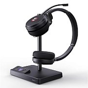 Yealink WH62 Dual Teams Sistem personal de conferințe audio Fără fir Bandă de fixare pe cap Birou/Call center Micro-USB Stand de încărcare Negru