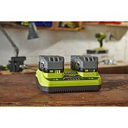 Battery Charger for 18V Batteries RYOBI with 2 Ports