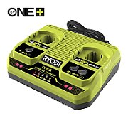 Battery Charger for 18V Batteries RYOBI with 2 Ports