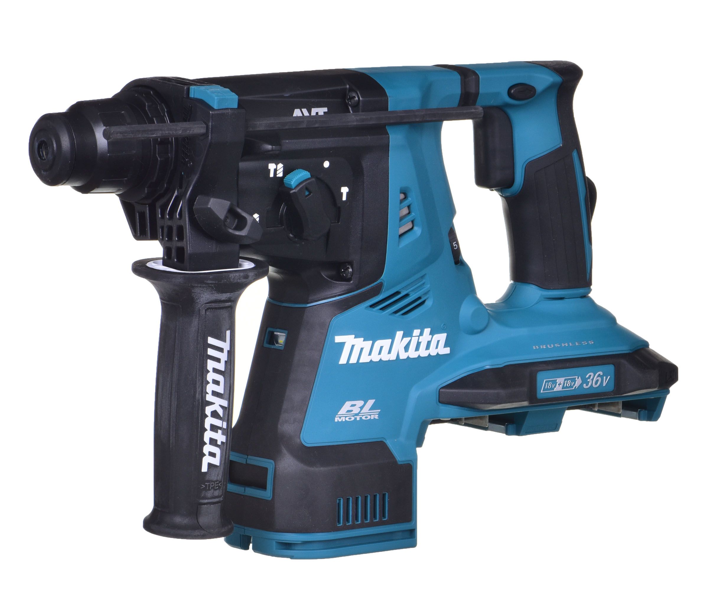 Cordless rotary hammer drill with 2 batteries 18V 0*AH