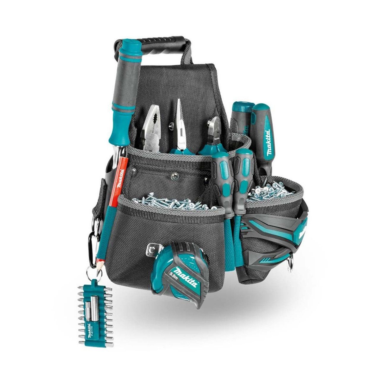 3-compartment pocket for screws