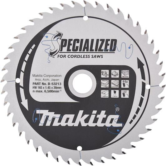 Specialized T.C.T 165*20mm 44 teeth wood cutting saw