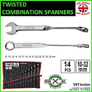 YT. TWISTED COMBINATION WRENCHES 10-32mm 14pcs