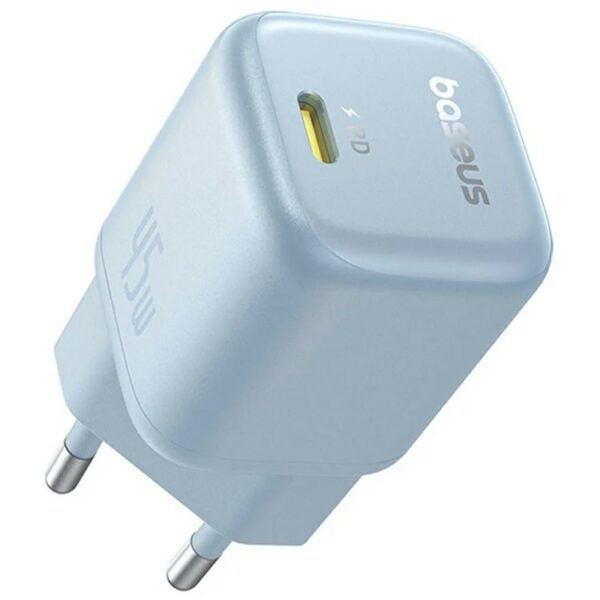 INCARCATOR retea Baseus PicoGo GaN, Quick Charge 45W, 1 x USB Type-C 5V/3.0A, albastru  P10176800313-00  (timbru verde 0.18 lei) - 6932172678371