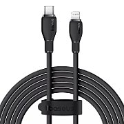 CABLU alimentare si date Baseus Pudding, Fast Charging Data Cable pt. smartphone, USB Type-C la Iphone Lightning 20W, 1.2m, negru  P10355701111-B1  (timbru verde 0.08 lei) - 6932172650186