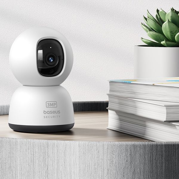 CAMERA IP Interior Baseus P1 Lite, 2K, 2304 x 1296, unghi pana la 360 grade, wireless, slot SD card,  S0TV002132  (timbru verde 0.8 lei) - 6932172662394