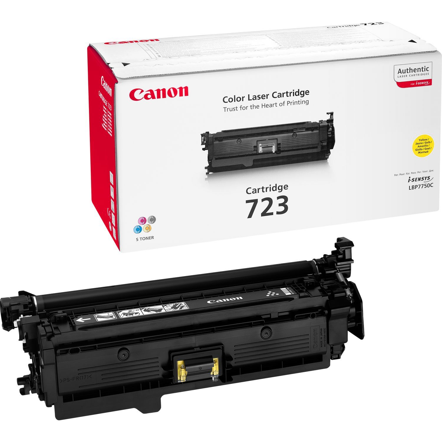 Cartus toner Canon 2641B002 ,Galben ,8 500 pagini ,Original (CRG723Y)