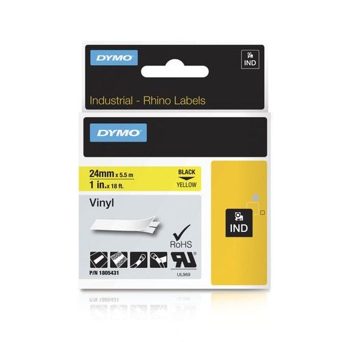 Dymo Schriftband Vinyl Black Yellow (1805431)