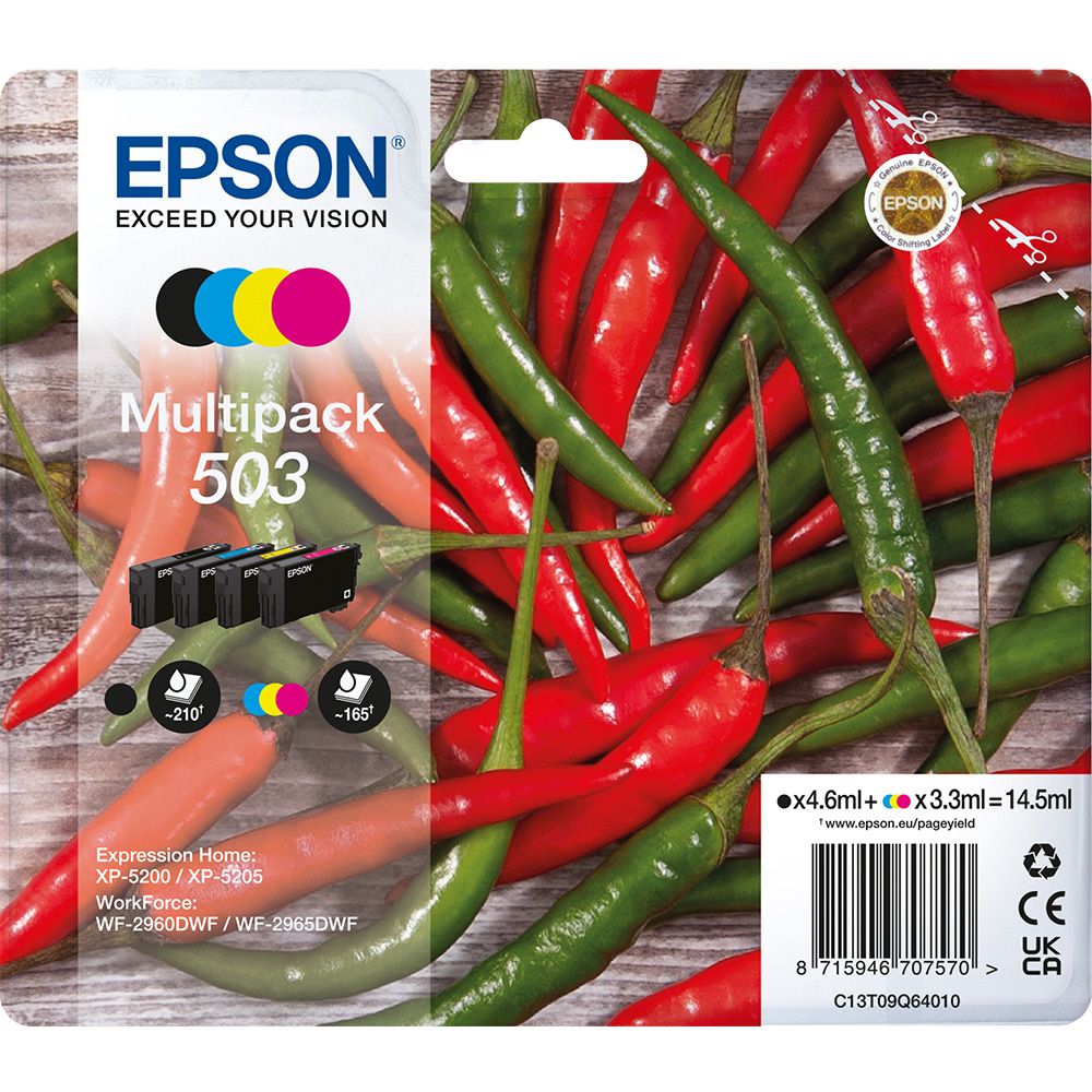 Epson ink 503 Multipack (C13T09Q64010)