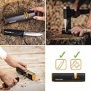 Fiskars Xsharp Axe Knife Sharpener 16,5cm black Schwarz (1000601)