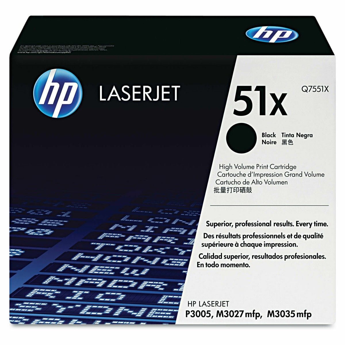 Cartus toner HP Q7551XC ,Negru ,13 000 pagini ,Original (51x) 