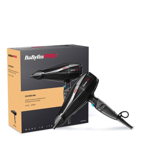 RESIGILAT: BaByliss Pro Hair Dryer Pro Excess-HQ ExcessHQ black Schwarz (BAB6990IE)