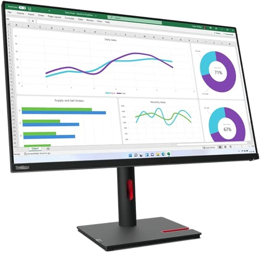 RESIGILAT: Lenovo Monitor ThinkVision T32p-30 T32p30 (63D2GAT1EU)