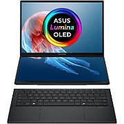 Laptop ASUS ZENBOOK 14 DUO, 14 inch 2880x1800 Touchscreen, Intel 285H (16 C / 16 T, 2.7 GHz - 5.4 GHz, 24 MB cache), 32 GB LPDDR5X, 1TB SSD, Intel 140T, Windows 11 Pro, Black