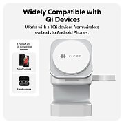Targus HJ3320WHGL charger for portable devices Headphones  Smartphone  Smartwatch White USB Wireless charging Fast charging Indoor