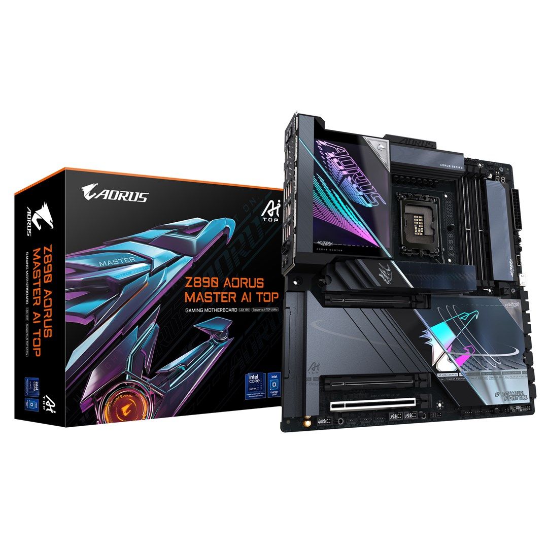 GIGABYTE Z890 AORUS MASTER AI TOP E-ATX Mainboard Socket 1851 TB4/WIFI7