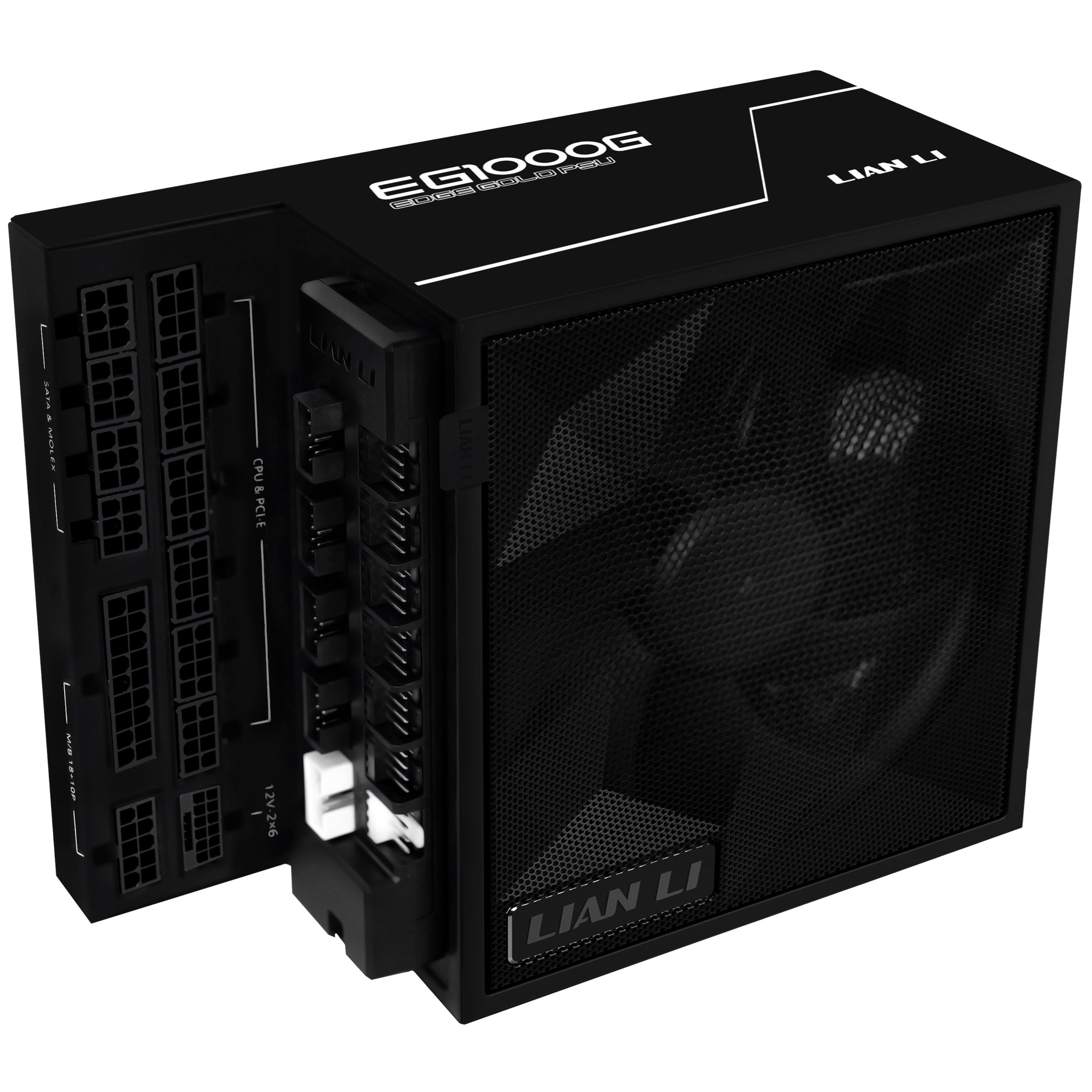 Lian Li EDGE GOLD 1000W 80 PLUS Gold Power Supply  PCIe 5.1  ATX 3.1 - 1000 Watt  black  incl. USB hub