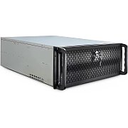 Inter-Tech IPC 4U-4129L Rack Metallic  Silver
