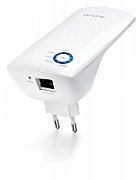 TP-LINK Wireless Range Extender TP-link, N300, Wall Plugged, 2.4GHz, 2 antene interne, 1 port LAN/WAN, Range extender button / Range extender mode, Atheros, 2T2R