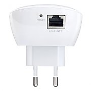 TP-LINK Wireless Range Extender TP-link, N300, Wall Plugged, 2.4GHz, 2 antene interne, 1 port LAN/WAN, Range extender button / Range extender mode, Atheros, 2T2R