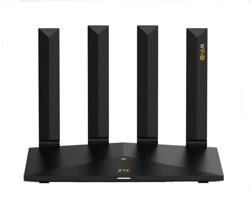 ZTE Router T3000 WiFi 6 AX3000 2xWAN/LAN 2xLAN BLACK